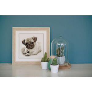 Vervaco PUG DOG Counted Cross Stitch Kit PN-0169650