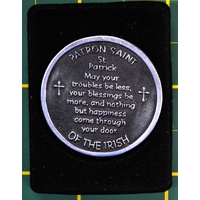 COMPANION COIN, SAINT PATRICK, PATRON SAINT OF IRISH, 34mm Diameter, Metal