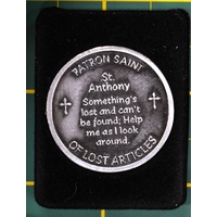 COMPANION COIN, ST ANTHONY, PATRON SAINT OF LOST ARTICLES, 34mm Diameter, Metal