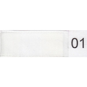 Uni-Ribbon Double Sided Satin Ribbon, 6mm WHITE, Full 40 Metre Roll