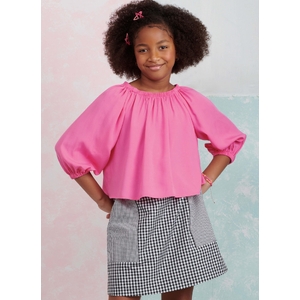 Girls’ Tops & Skirts, Sz 7-14 Simplicity Sewing Pattern 9934A