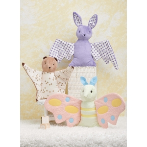 Plush Toy Bat, Moth and Flying Squirrel, Simplicity Sewing Pattern 9940