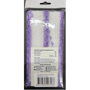 Semco LILAC Iridescent Feather Edge Eyelet Lace, 37mm x 15m