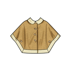 Simplicity Sewing Pattern S3043K5 Children’s and Girls’ Ponchos Sizes 7-14