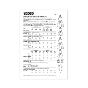 Simplicity Sewing Pattern S3050 Children’s and Misses’ Apron, Mitts and Hat