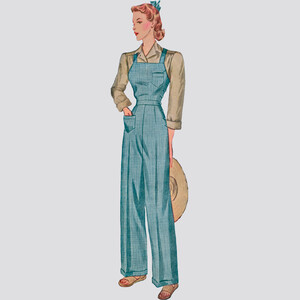 Simplicity Sewing Pattern 8447 Women's Vintage Trousers, Overalls and Blouses H5 Sizes 6-14