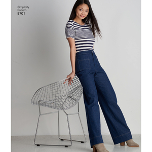 Simplicity Sewing Pattern 8701 Women's Trousers with Options for Design Hacking U5 Sizes 16-24