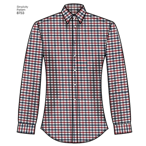 Simplicity Sewing Pattern 8753 Men's Classic, Modern and Slim Fit Shirt BB Sizes 44-52