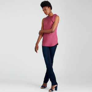 Simplicity Sewing Pattern S9045 Misses' Tops With Optional Neck Ties R5 Sizes 14-22