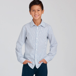 Simplicity Sewing Pattern S9056 Children's & Teen Boys' Shirts K5 Sizes 8-16
