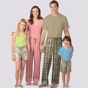 Simplicity Sewing Pattern S9127 Unisex Sleepwear Simplicity Sewing Pattern 9127