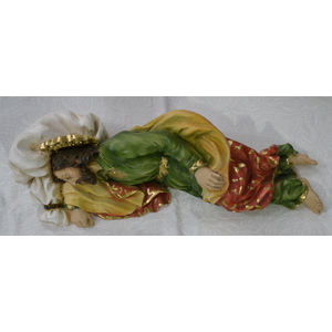 Saint Joseph 26cm Sleeping Statue, Heavy Resin Construction, Made in Italy