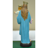 Our Lady Help Christians Indoor / Outdoor Statue 30cm, Virtually Unbreakable