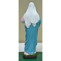 Indoor / Outdoor Sacred Heart Of Mary Statue, Polyvinyl 400mm High