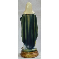Sacred Heart Of Mary Statue, Resin, 135mm (5.4") H x 45mm W x 45mm D