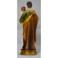 Saint Joseph Statue, Resin, 150mm (6") High x 45mm Wide x 45mm Deep
