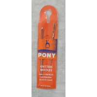 Pony Knitters Needles, 2 Pack, (57mm & 50mm) Large Eye