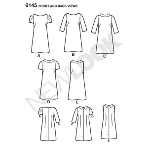 New Look Sewing Pattern 6145 Misses' Dress