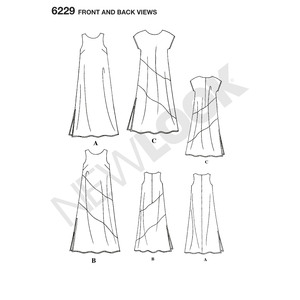 New Look Sewing Pattern 6229 Misses Dresses