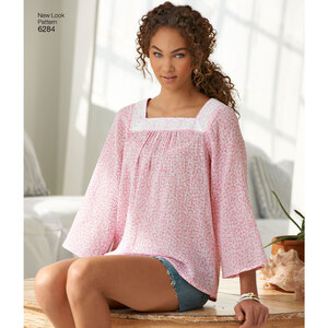New Look Sewing Pattern 6284 Misses' Pullover Top in Two Lengths