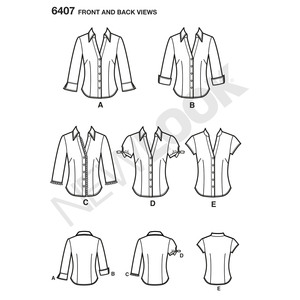 New Look Sewing Pattern 6407 Misses' Tops