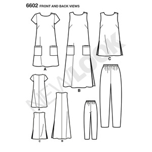 New Look Pattern 6602 Misses' Dresses