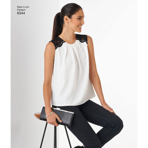 New Look Sewing Pattern 6344 Misses' Tops in Two Lengths