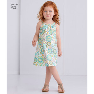 New Look Sewing Pattern 6386 Toddlers' Easy Pillowcase Dresses