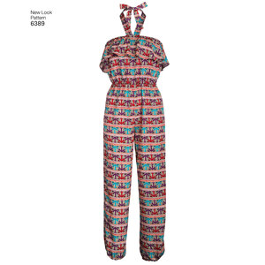 New Look Sewing Pattern 6389 Girls' Easy Jumpsuit, Romper and Dresses