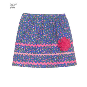 New Look Sewing Pattern 6409 Child's Pull-On Skirts