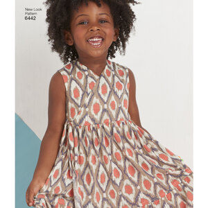 New Look Sewing Pattern 6442 Child's Easy Wrap Dresses