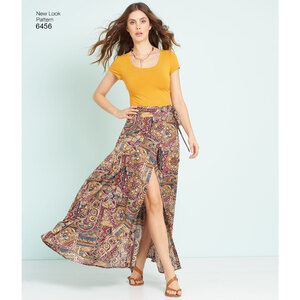 New Look Sewing Pattern 6456 Misses' Easy Wrap Skirts in Four Lengths