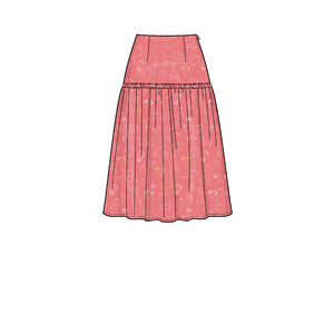 New Look Sewing Pattern N6676 Misses' Skirts With Waist Yoke & Hem Variations