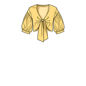 New Look Sewing Pattern N6677 Misses' Softly Tied Jacket With Puffed Sleeves