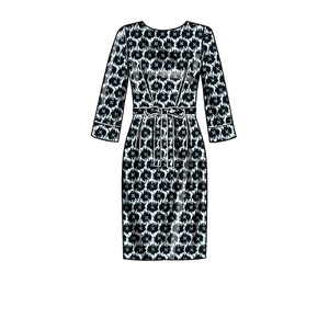 New Look Sewing Pattern N6679 Misses' Knee Length Dress With Sleeve Variations