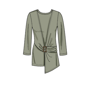 New Look Sewing Pattern N6686 Misses' Knit Top In Two Lengths