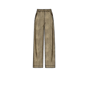 New Look Sewing Pattern N6691 Misses' Slim Or Flared Pants