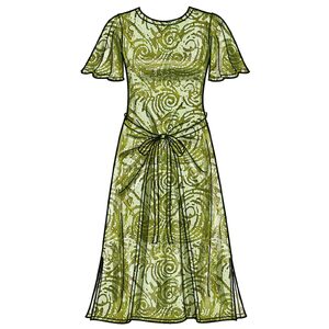 Simplicity Sewing Pattern S9947d5 Misses Knit Dress with Sleeve Length Variations size 4-12