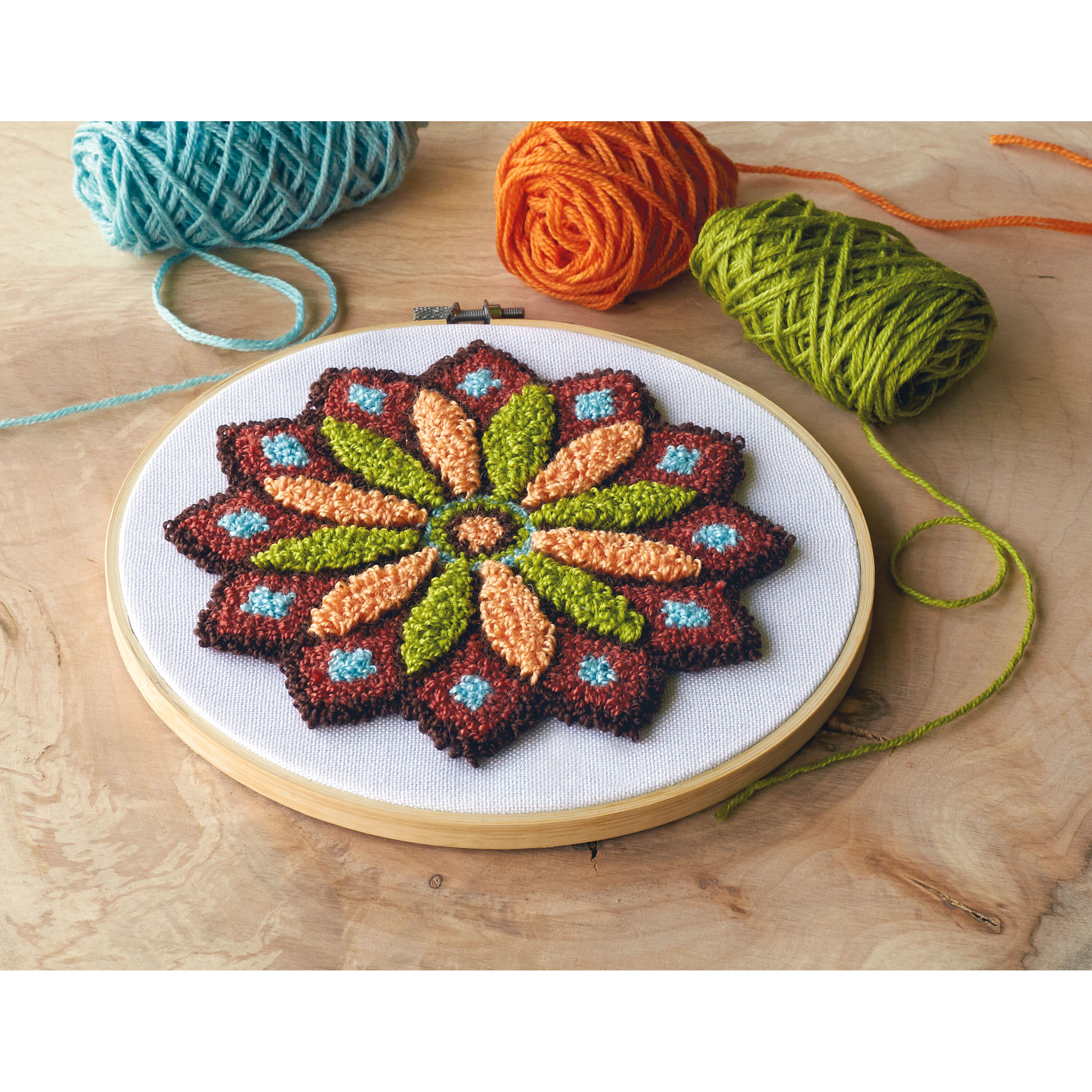MANDALA Punched Needle Kit 20.3cm Diameter, 7270029