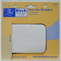 Birch Small Iron On Menders 100% Cotton 5.08cm x 7.62cm Pack of 8