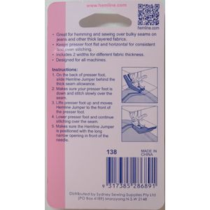 Hemline Bulky Seam Aid Eliminates Skipped Stitches & Broken Needles 2 Sizes in 1