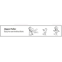 Hemline Zipper Puller, Bronze Tone Ball Zip Puller Replacement, Instructions Included