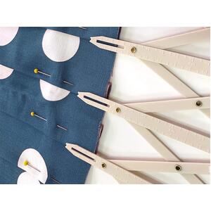 Expandable Sewing Gauge, Plastic Sewing Accessory, Cream Colour 258.E