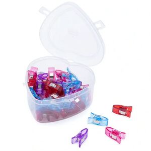 Prym Love 2.6cm Fabric Clips, Heart Box, 40 Clips