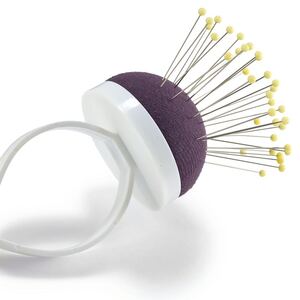 Prym Arm Pin Cushion With Strap, Dark Violet/White #610294