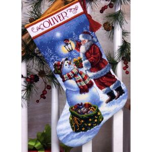 HOLIDAY GLOW STOCKING Counted Cross Stitch Kit 40.6cm Long, 70-08952