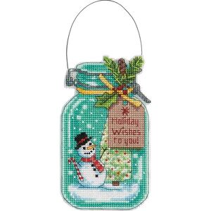 CHRISTMAS JAR ORNAMENTS Counted Cross Stitch Kit, 70-08964