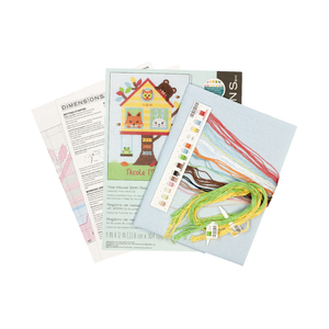 TREE HOUSE BIRTH RECORD Counted Cross Stitch Kit 22.8 x 30.4cm #70-75679