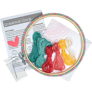Dimensions RAINBOW BIRTH RECORD Stamped Embroidery Kit, 72-76301