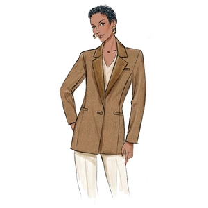 Misses' Jackets Sizes 8-16, Butterick Sewing Pattern 6960b5
